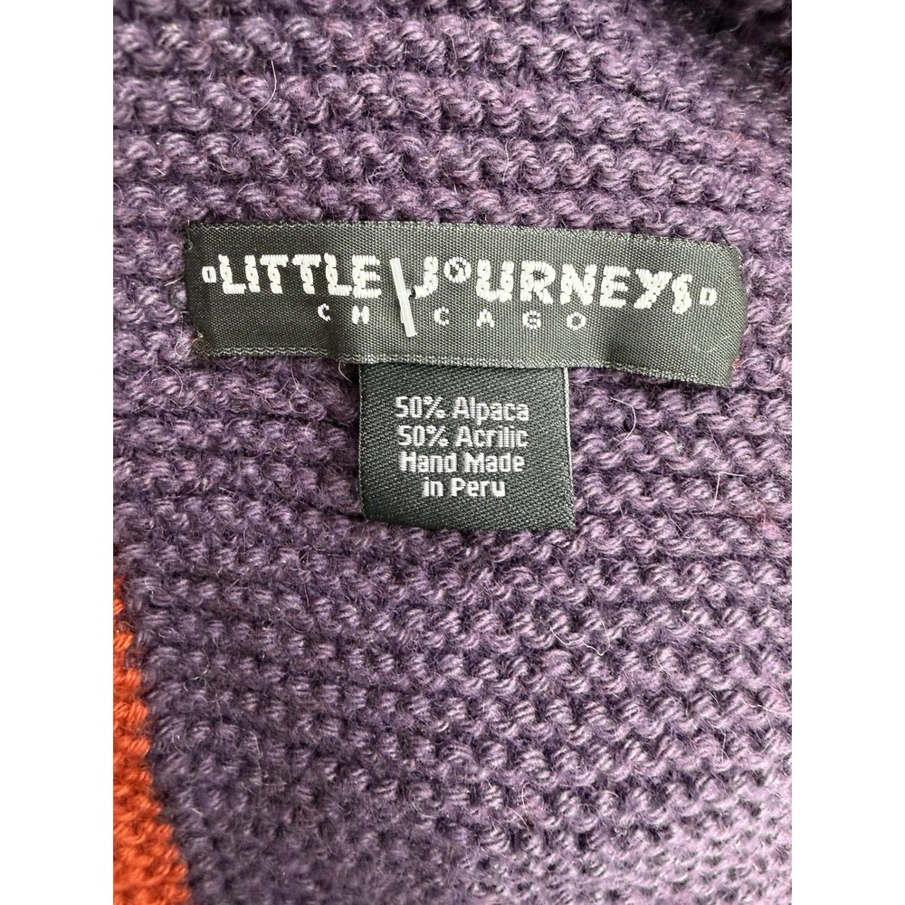 Little Journeys Chicago Kors Hand Knit Multi Color Rectangle Scarf - Picture 11 of 12